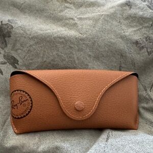 Ray-Ban Brown Leather Sunglasses Case